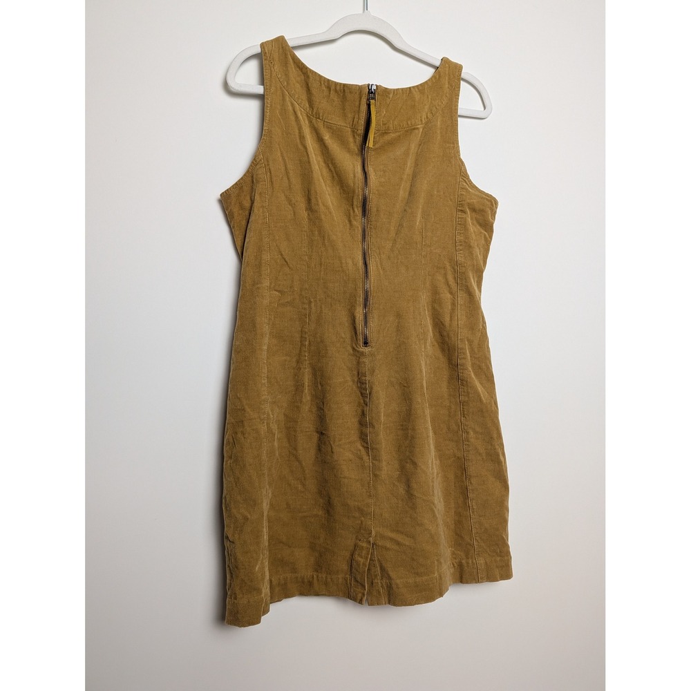 Anthropologie‎ Holding Horses Womens 12 Mustard Yellow Corduroy Sleeveless Dress - Picture 8 of 15